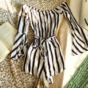 Silence + Noise stripped romper